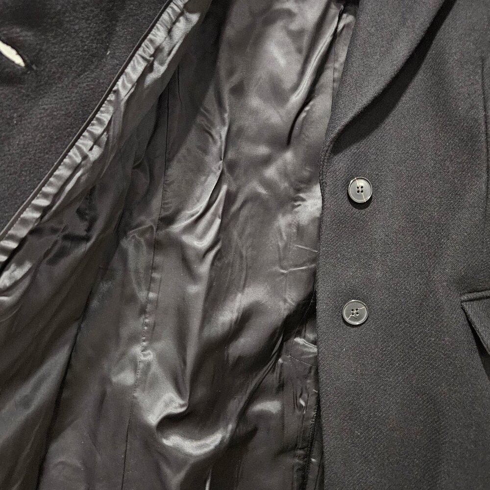 Madewell Blazer Top Coat - Black Wool Insuluxe Cashmere Single Breasted 90s - Picture 5 of 11